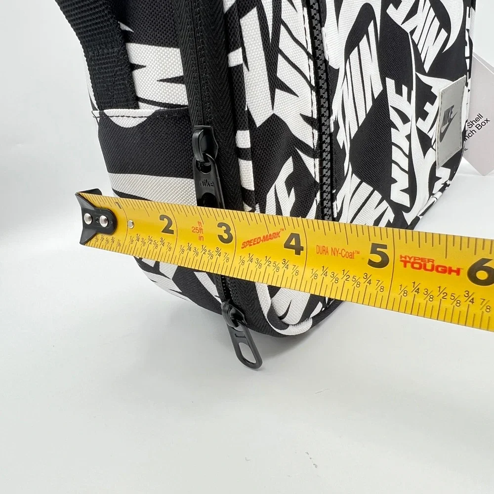 NWT Nike Hard Shell Lunch Box Black White Swoosh Logo  Bag BACK TO SCHOOL